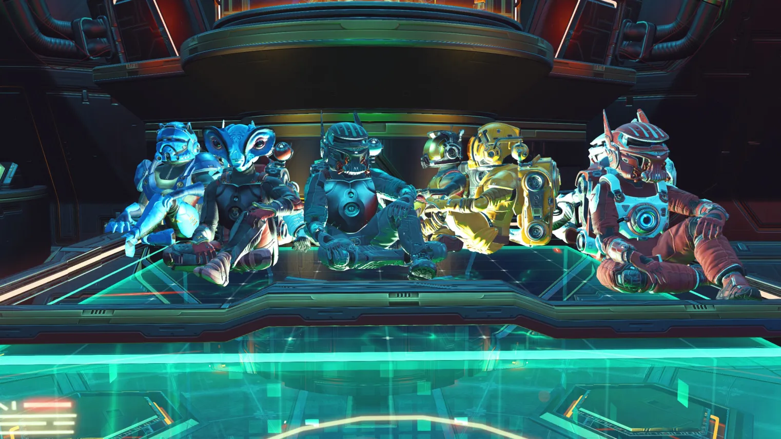 Dans le Nexus, je..... réfléchis au sens de la vie avec des potes voyageurs!