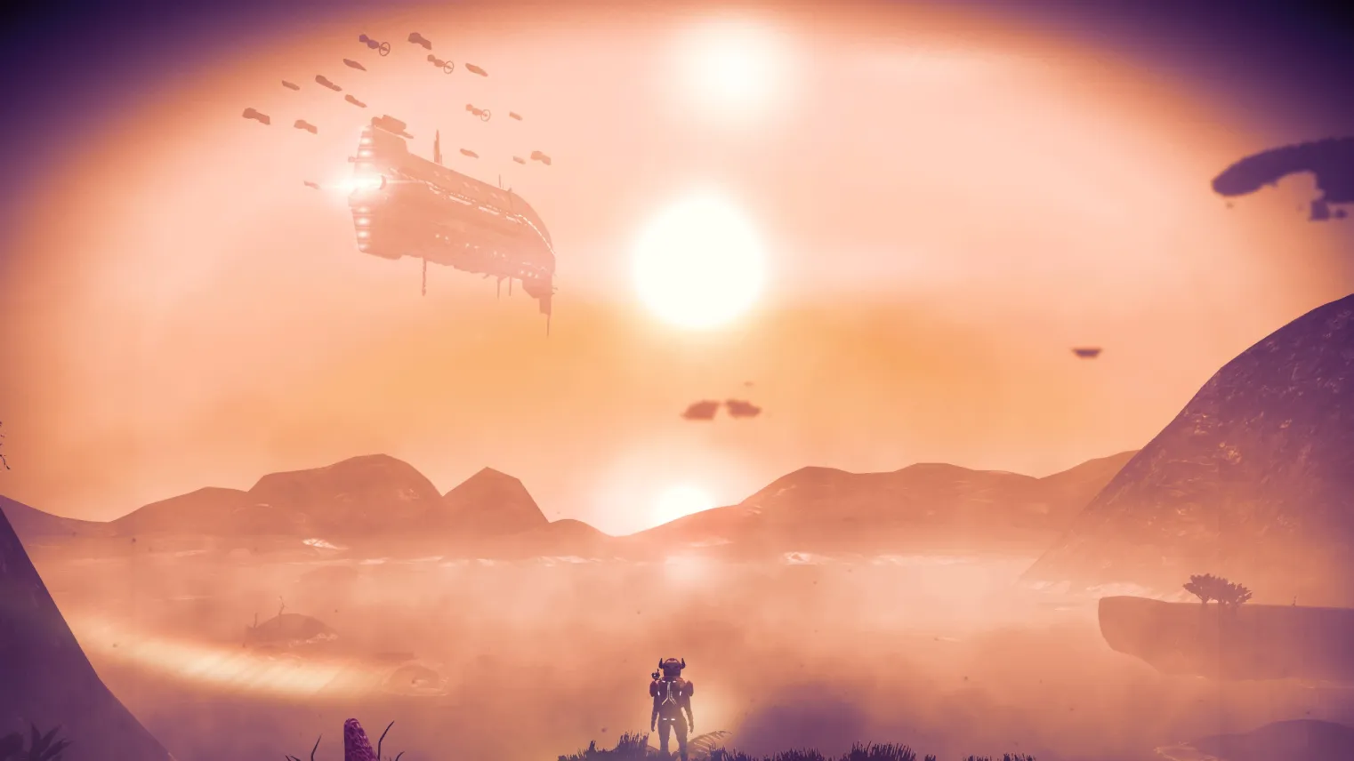 Coucher de soleil (binaire ou tertiaire)