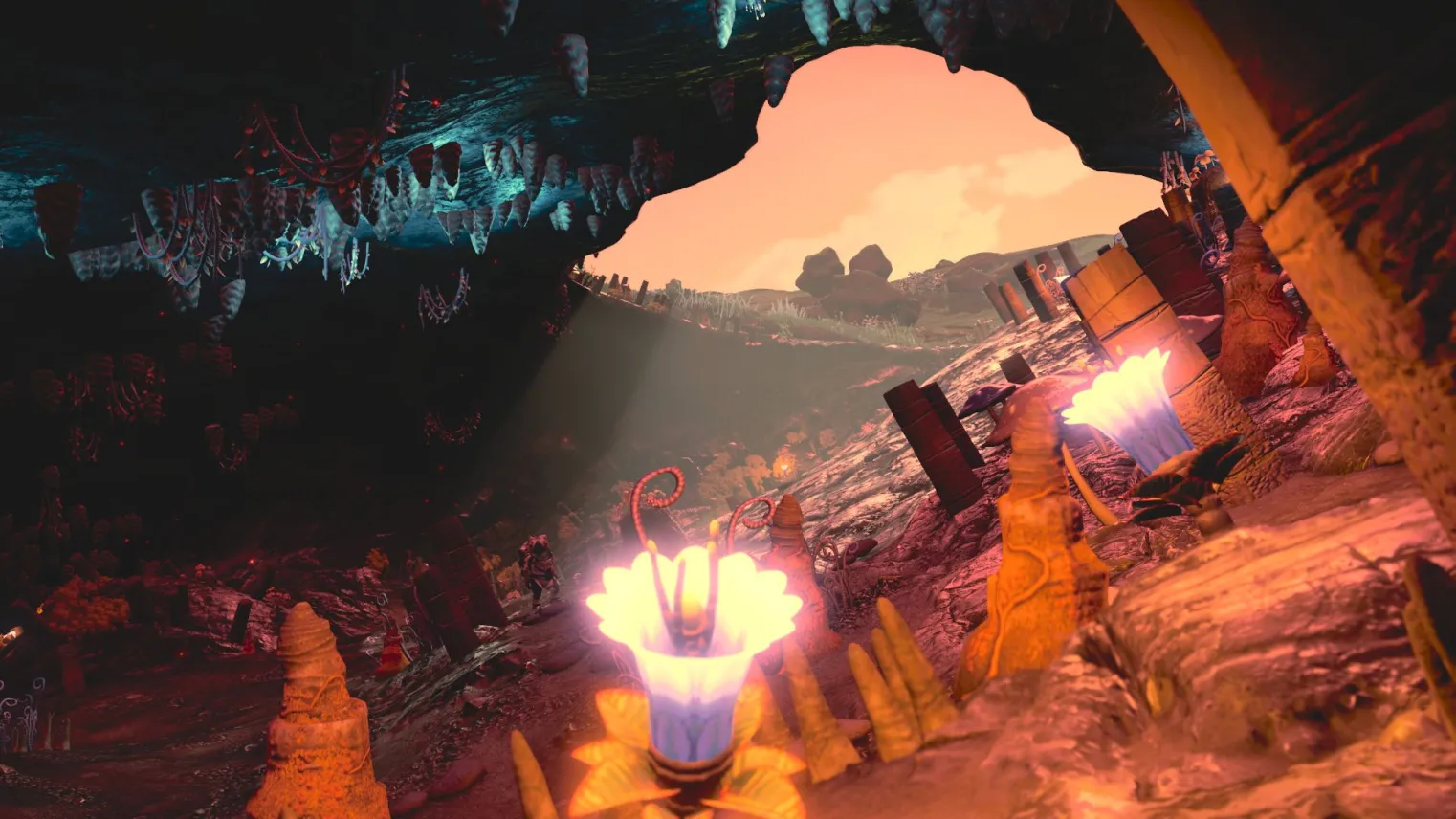 Photo dans une grotte