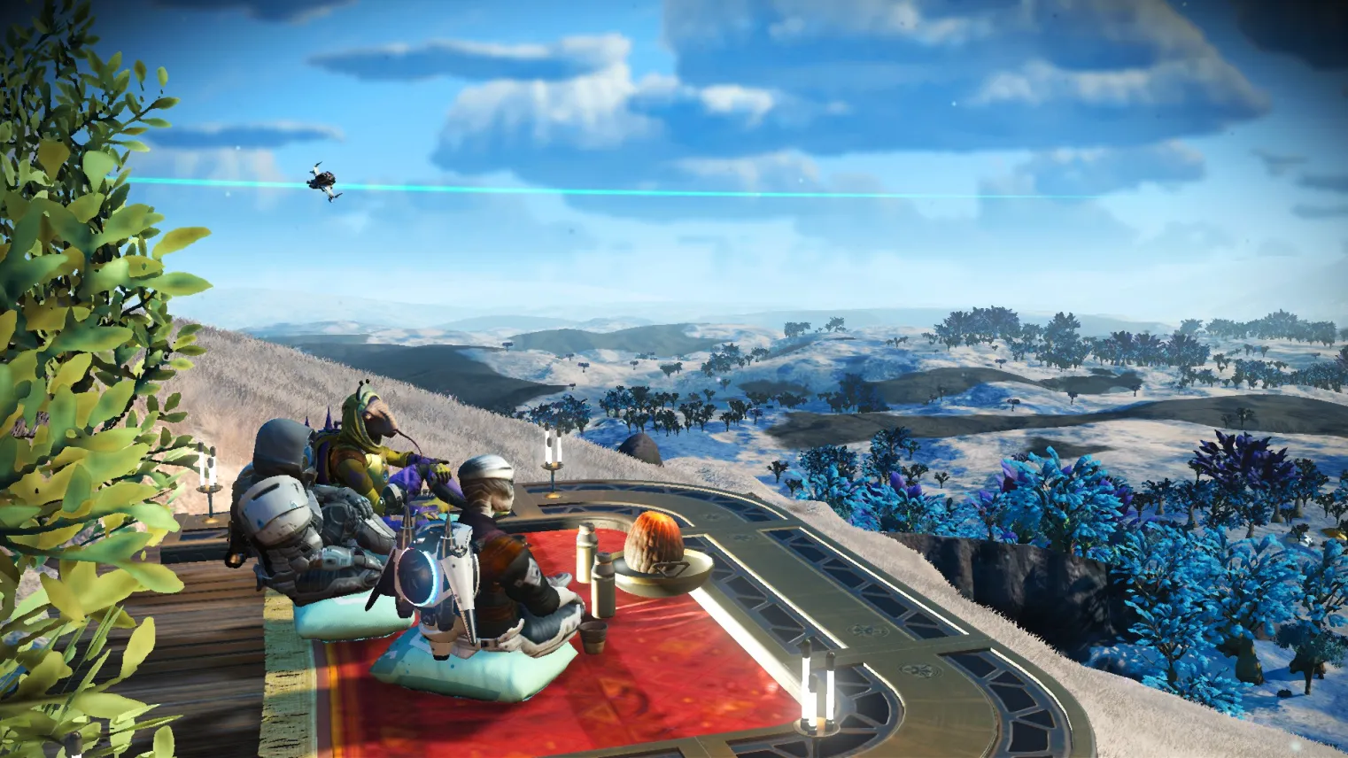 Le meilleur endroit dans l'univers de NMS pour un pique-nique, un barbeuk ou un apéro