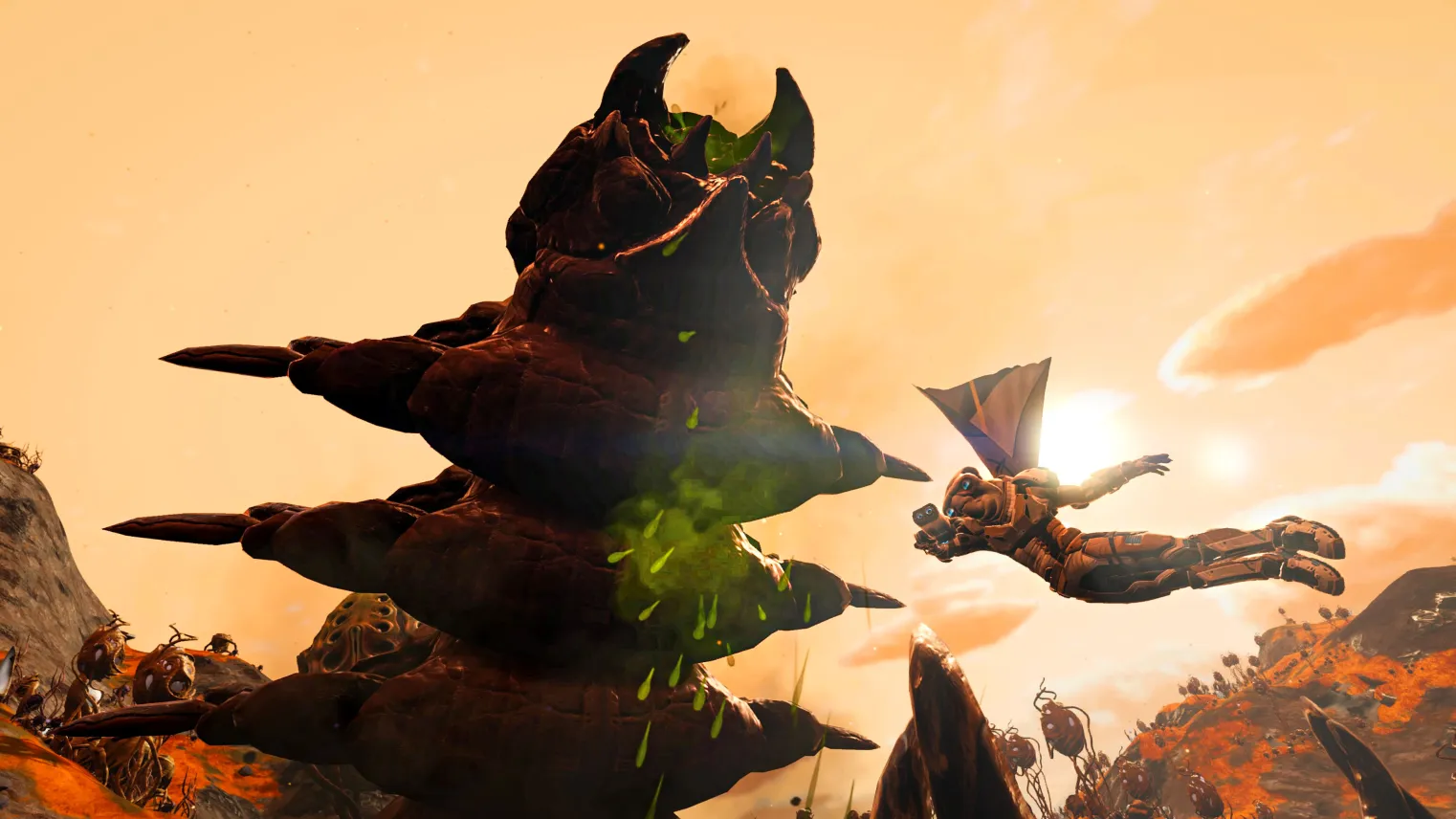 Combat avec les vrilles sur une planète infestée